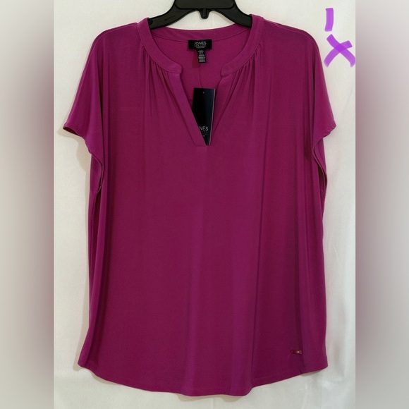 Jones New York Fuchsia Blouse - Picture 1 of 2